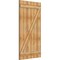 Ekena Millwork Joined Board-n-Batten Shutters w/Z-Bar, Rough Sawn Western Red Cedar, 32 1/4W x 59H, PR RBJ06Z32X059RWR - alternate 3